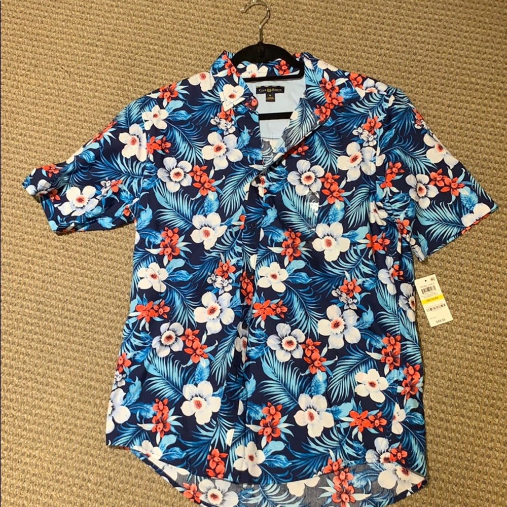Club Room Hawaiian Shirt Sz Medium (New)